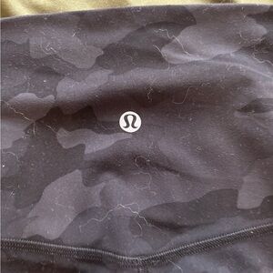 lululemon athletica Black Camouflage Leggings